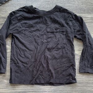 Black Kids Long Sleeve Shirt